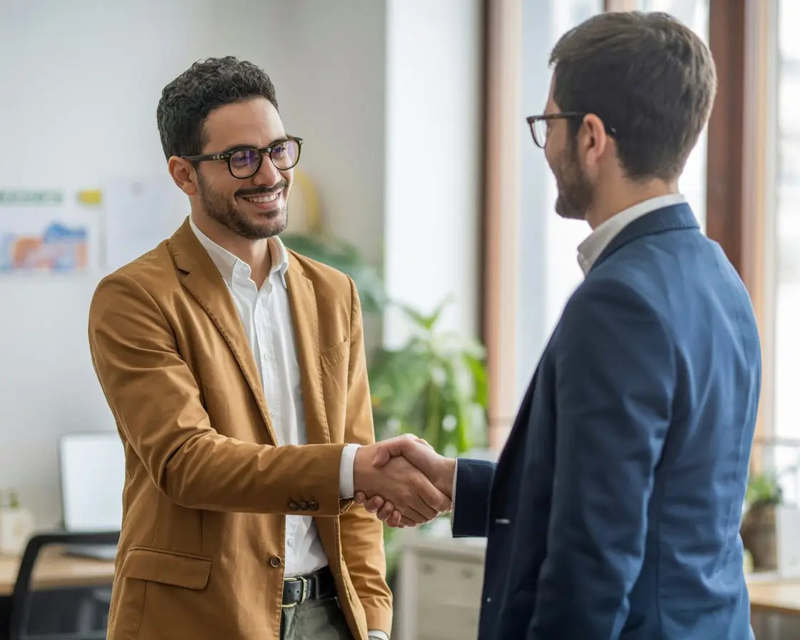 A moroccan entrepreneur shaking hands wi MDJqkUKYQSyAv4p Em1p1Q K Y J7iSOSrhEWBmnGeqA